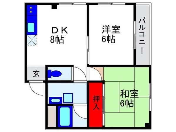 ウイステアリア箕輪の物件間取画像